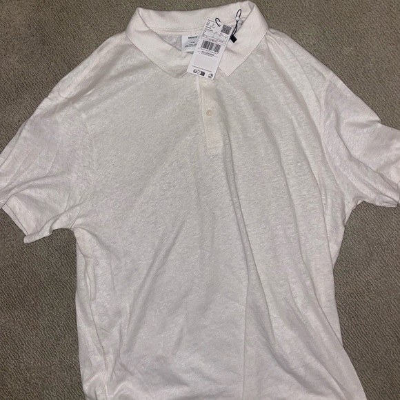 Mango Classic Ivory Polo Shirt - Picture 1 of 2